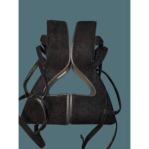 Cuccoo Bizchic Strappy Platform Chunky Grunge Gothic Y2K Heels Euro 41 US 9.5